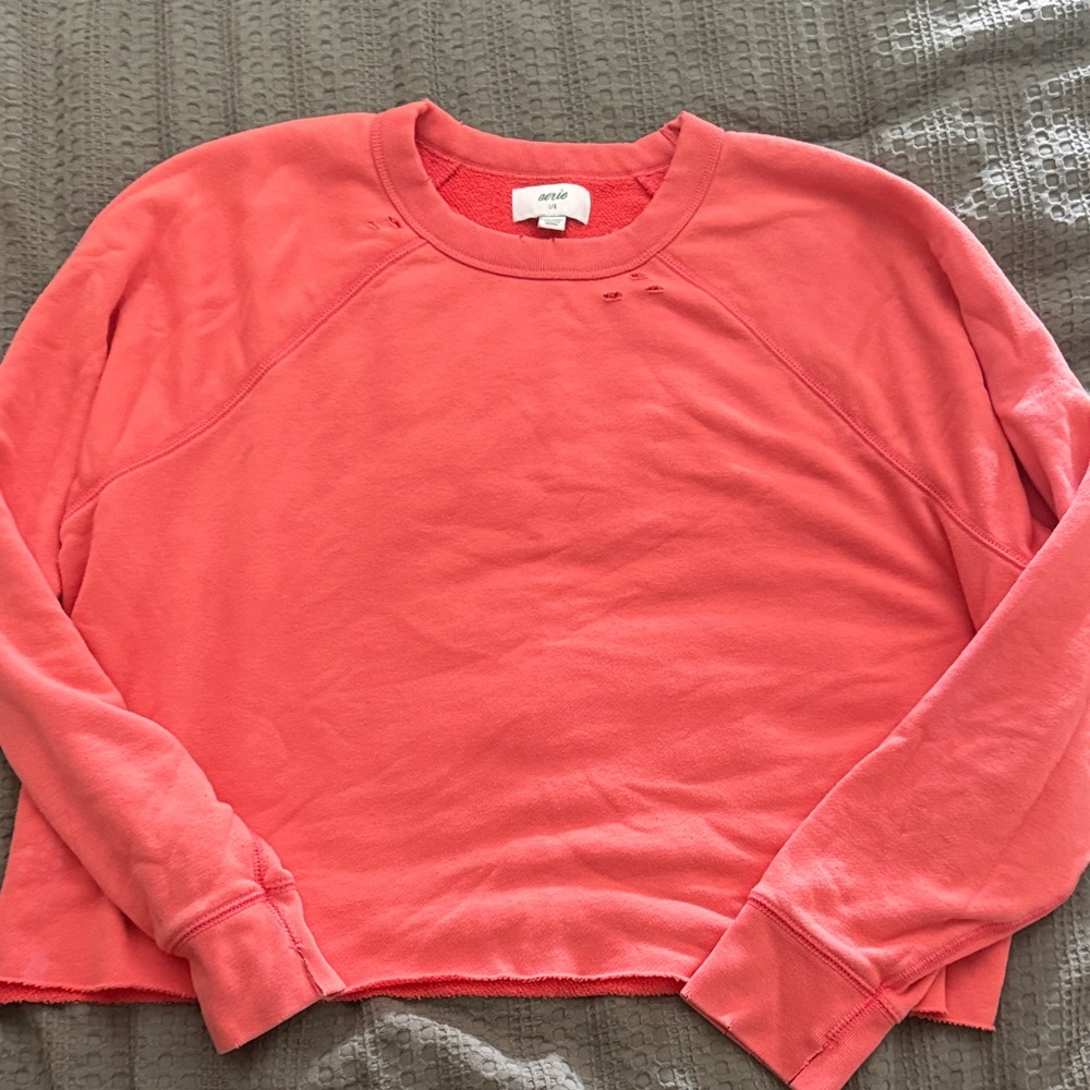 Aerie crop crewneck